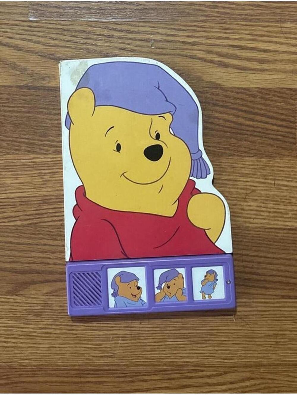 Vintage Y2K 2001 Winnie the Pooh Play a Sound Book Oh Stuff and Fluff Kids Baby